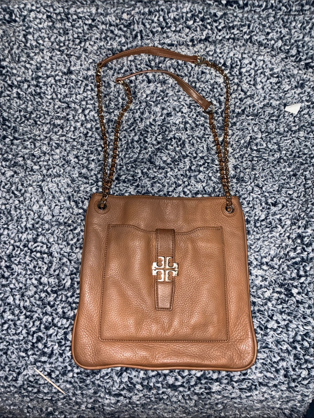 Tory Burch brown leather shoulder bag/crossbody/clutch bag